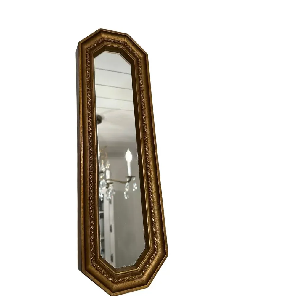 Vintage Syroco Homco Style Accent Wall Mirror Hollywood Regency Gold 5
